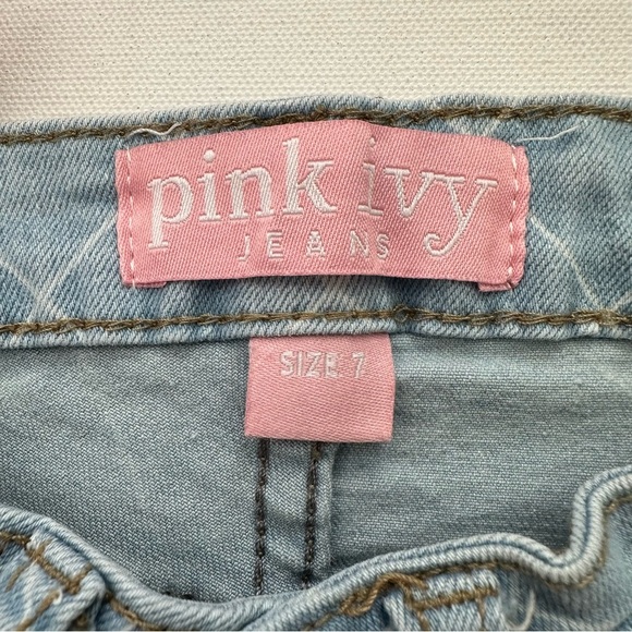 Girls Wide Leg Cargo Jeans Size 7 - Picture 5 of 15